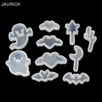 

10Pcs Star Moon Ghost Elf Love Pendant Jewelry Silicone Mold Resin Craft Tool
