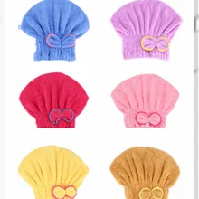 Быстросохнущие банные аксессуары из микрофибры, 6 цветов, одноцветные бантики для ванной, Банные цветные банты для полотенец, шапочки, полотенца