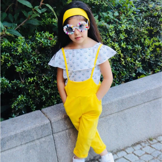 ZAOLIHU Flower Kids Sunglasses Small Round Handmade Diamond Eyewear Summer Beach Eyewear Children Party Eyeglasses Gafas