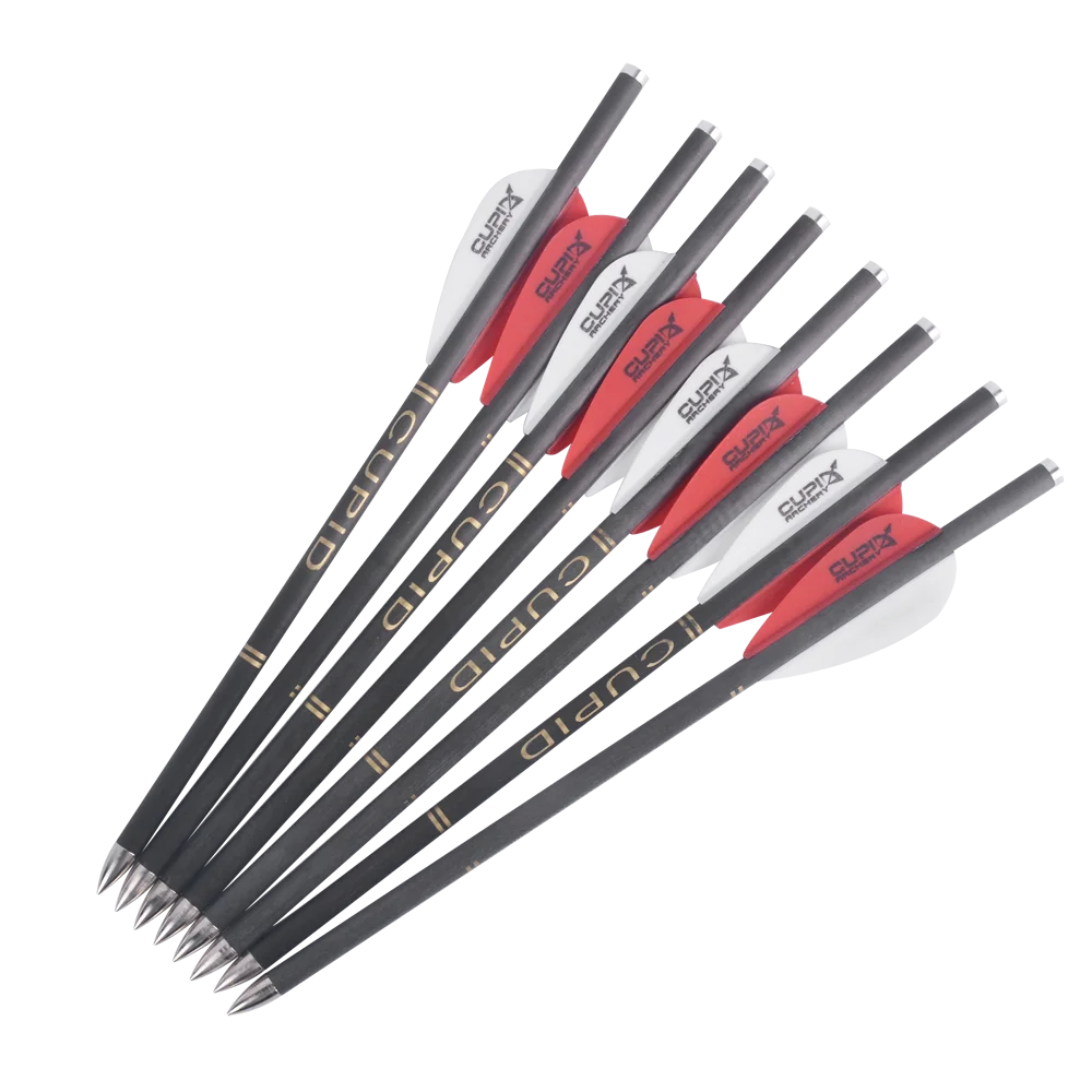 21.3cm 2 Feathers Pure Carbon Crossbow Arrow Diameter 6mm Small Bolts for Tactical Hunting Archery Shooting|Bow & Arrow| - AliExpress
