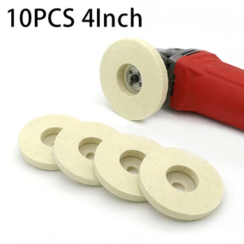 

Wool Wheel Felt Polishing Wheel Buffing Disc Fitting For Angle Grinder Abrasive 10pcs 4inch Latest Nice