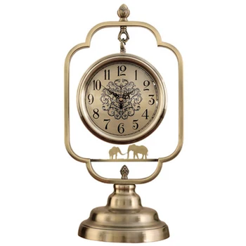 

1Pcs European Luxury Table Clock Bedroom Living Room Home Fashion Atmospheric Desktop Clock Home Decorations Timing Tool