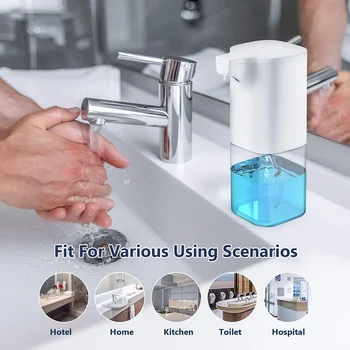 

Automatic Liquid Soap Dispenser 350ml Smart IR Sensor Hand Washing Container Automatic Wall Mounting ABS Hand Cleaning