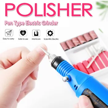 

1set Power Professional Electric Manicure Machine Pen Pedicure Nail File Nail Tools 6 Bits Drill Nail Drill Machine Equipment