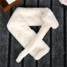 Зимний теплый шарф из искусственного меха; шарфы для девочек; детская одежда с воротником; аксессуары; шейный платок с леопардовым принтом