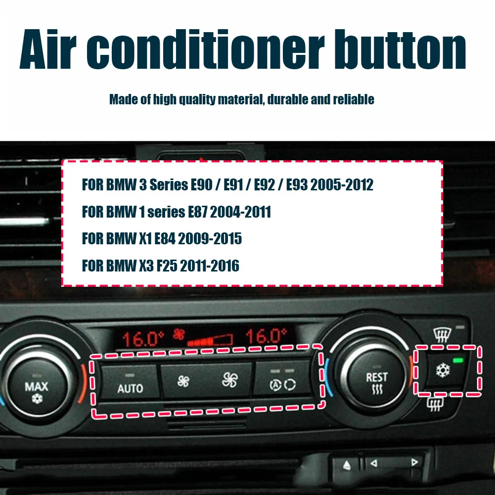 Ersatz Klima AC Control Panel Tasten Klimaanlage Fan Geschwindigkeit Taste  Schalter für BMW F25 E84 E90 E91 E92 E93 e87