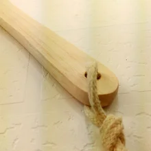 Горячая деревянная ручка натуральная губка люфа назад скруббер щетка для ванной длинный душ CUN 668