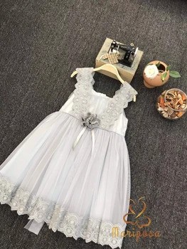 

6510 Flowers Sleeveless Embroidery Princess Baby Girl Dress 2020 Summer Party Wedding Kid Dress For Girl Wholesale Child Clothes
