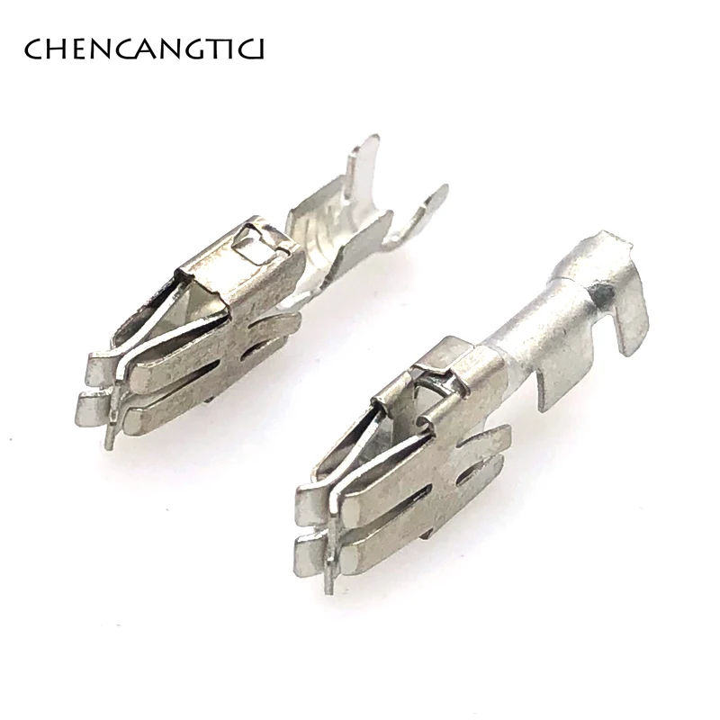 Terminal connector 20 Pcs 6.3MM Series Automotive Car Splices Wire Non-Insulated Female Crimp Terminals DJ6218B-E6.3B