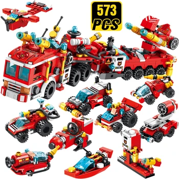 

Creator Expert Technic City Fire Alarm Building Blocks Police Series Vehicle City Police Staction DIY Bricks Boyfriend Toy