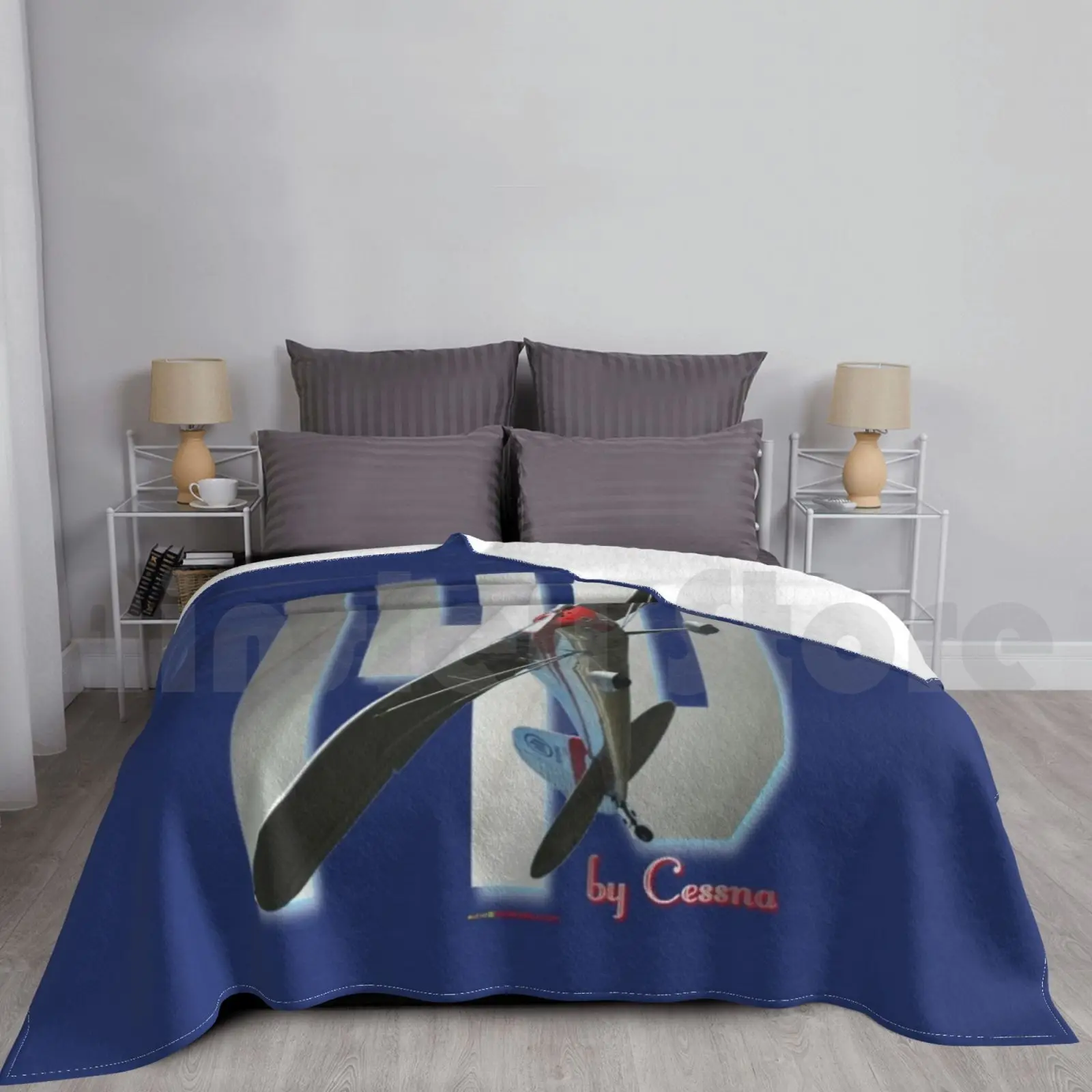 

Дизайнерское одеяло Cessna 140 для дивана, кровати, путешествий, самолета, авиасамолета, летающего самолета, Австралии, Tyabb