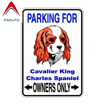 

Aliauto Personality Warning Car Sticker Cavalier King Charles Spaniel Dog PVC High Quality Animal Sunscreen Decal,10cm*14cm