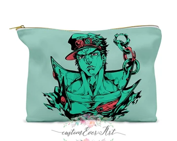 

Jotaro Kujo cosmetic bag clear toiletry bag zipper pouch small makeup bag cute travel bag for women