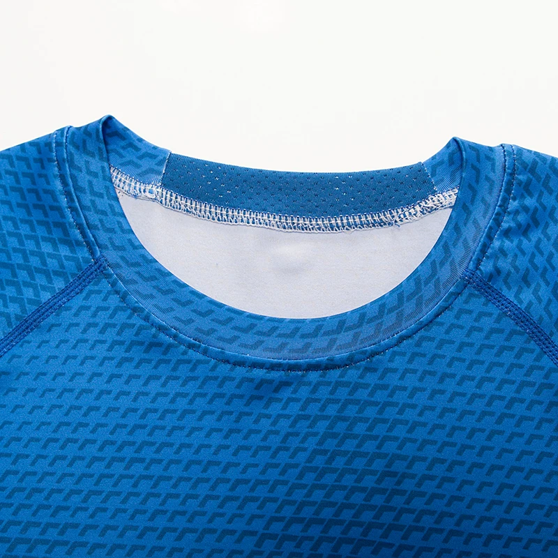 Футболка для бега Мужская компрессионная футболка для фитнеса футболка для мышц быстросохнущие колготки с длинными рукавами тренировочный облегающий Топ Футболка с принтом