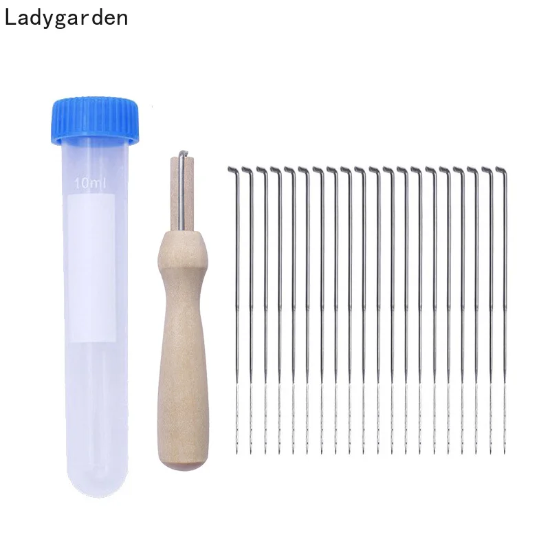 12Pcs Formato Della Miscela Feltro Artigianale 1 Set Aghi + Bottiglia Di Feltro Di Lana Infilò Aghi Infeltrimento Ad Ago Bottiglia Di Stoccaggio Di La