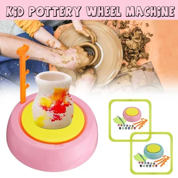 

Handmake Electric Pottery Wheel Ceramic Machine Kids DIY Art Tool Clay Making Toy Craft Work Ceramics