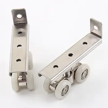 

Stainless steel sliding door roller home room wardrobe wooden door hanging wheel hardware accessories furniture