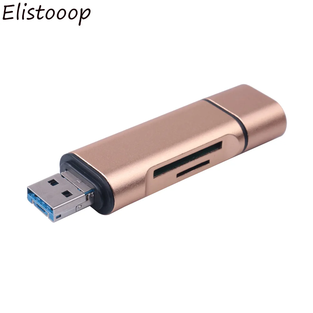 USB-a/c 3в1 OTG Micro usb type-C интерфейс на устройство для чтения карт SD TF для Macbook retina 12 Pro 13 15 Phone Tablet Card Reader