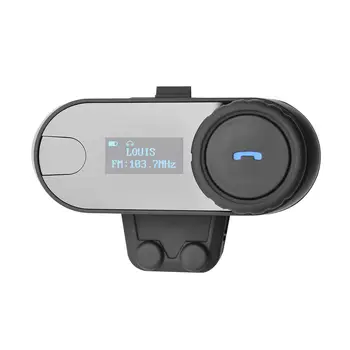 

Motorcycle Helmet Bluetooth Headset Auto Answer 800M Real Time Intercom Moto Helmet Interphone Headset With LCD Screen+FM Radio