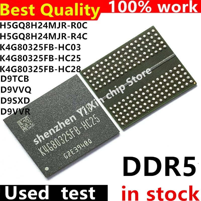 (10piece)100% Test K4g80325fb-hc03 K4g80325fb-hc25 K4g80325fb-hc28 ...