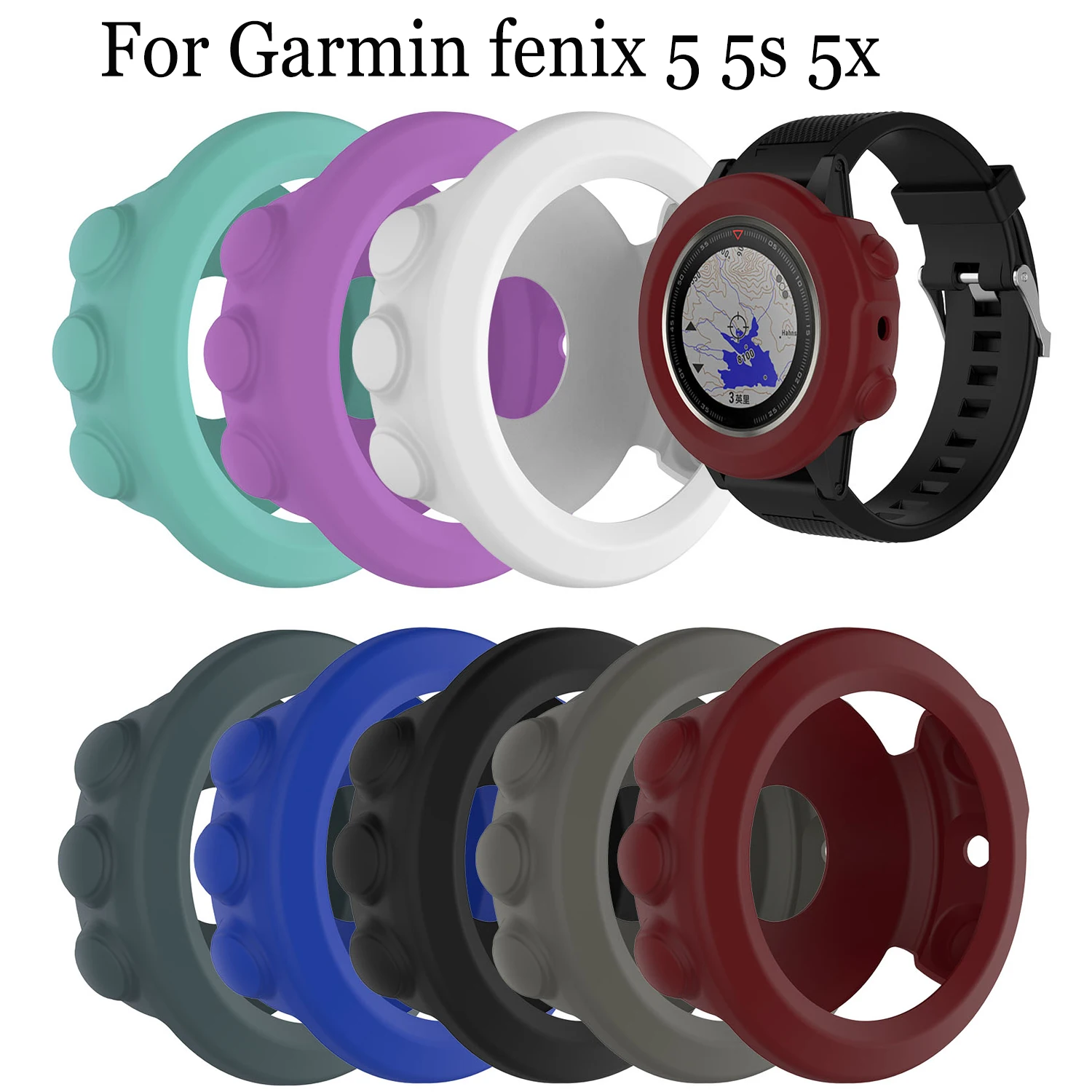 

Новинка, умный противоударный силиконовый защитный чехол для Garmin Fenix 5/светильник/5x Plus, спортивные часы, ультратонкая рамка
