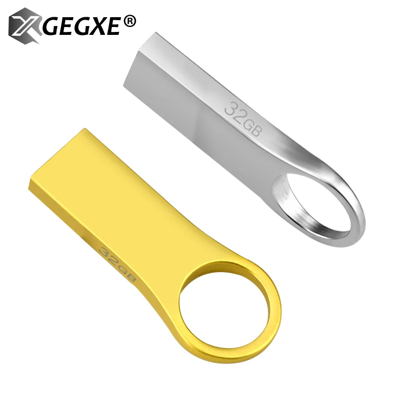 Новый usb флеш накопитель 64 ГБ 32 16 8 4 флешка водонепроницаемый серебристый u диск