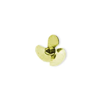 

Brass Propeller Dia 19mm Three-Blade Paddle Miniature Paddle for Simulation Bismarck Boat Model DIY Parts Accessories