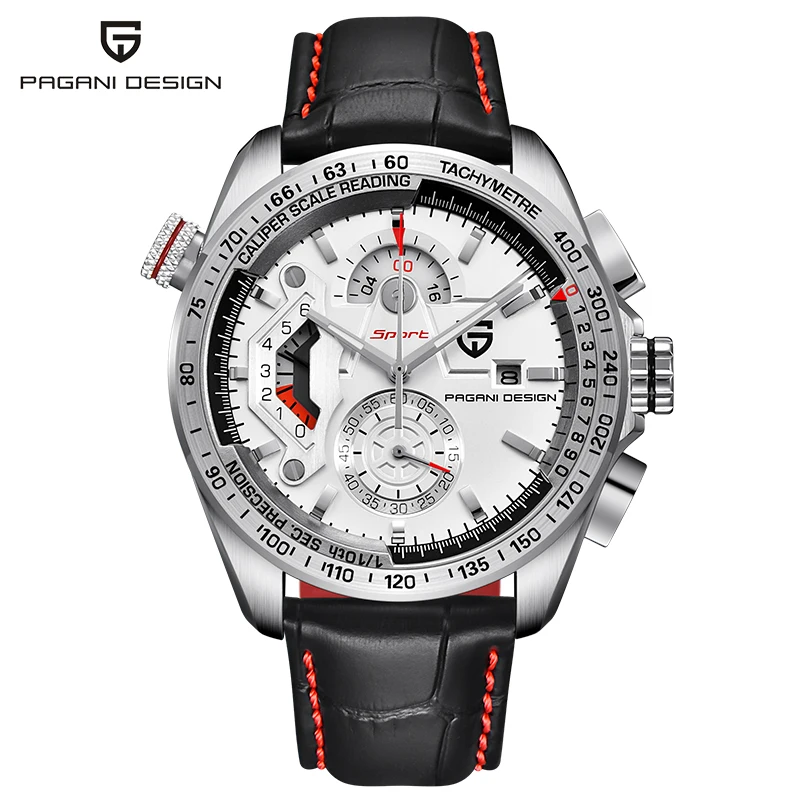 Дизайн PAGANI, спортивные часы с хронографом, японский механизм, чехол из нержавеющей стали, водонепроницаемые кварцевые часы, Relogio Masculino