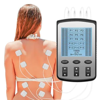 

15 Modes TENS Massager 4 Output Electric EMS TENS Machine Muscle Stimulator Tens with Electrode Pads Health Care Massage Device