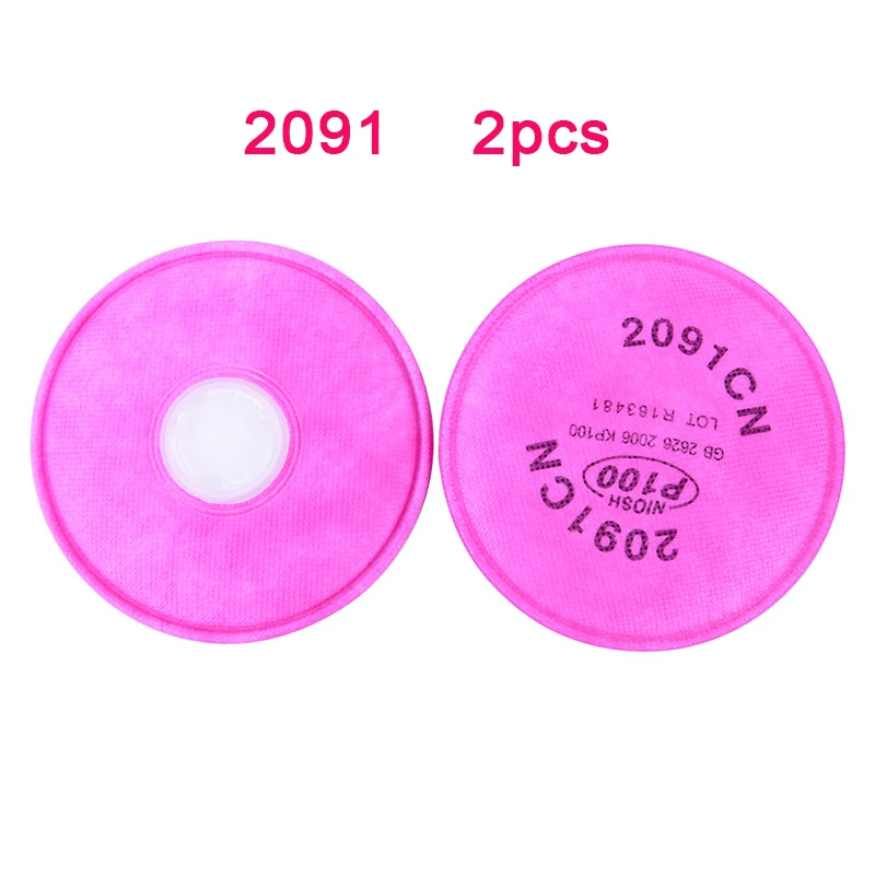 Respirador con filtro de partículas para mascarilla 3M 2097/2091/6200, accesorios manuales de bricolaje, 2 uds., 6800/7502