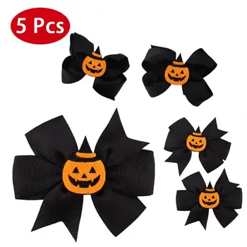 

5 Pcs Halloween Headband for Baby Girls Cute Bow Hairband Hair Accessories Kids Flowers Halloween Hair Bands Headwear