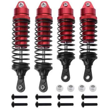 

4PCS Aluminum Front & Rear Shock Absorber Assembled Red for 1/10 Traxxas Slash 4X4 4WD Option Parts