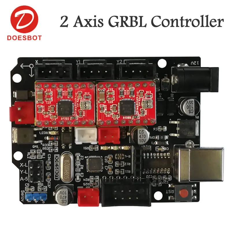 

GRBL 1.1 2 Axis Control Panel Laser Engraving Machine Motherboard Corexy CNC USB Control Card
