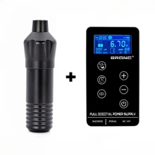 Высокое качество татуировки Вращающаяся ручка Гибридный постоянный тату машинка для макияжа Мощный Тихий мотор питания