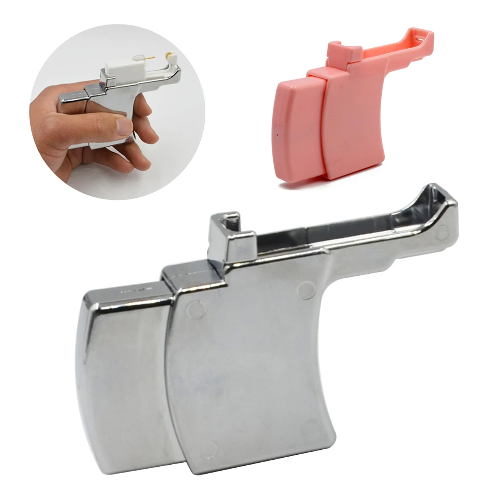 

Professional Plastic Ear Piercing Unit Display Board Stud Earring Equipment Device Instrument System Gun Tools Silver & Pink