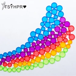 Classeur à anneaux 18mm/24mm/28mm, 50 pièces, anneaux de reliure colorés, anneaux de reliure à disque à feuilles mobiles, CX19 004 50pcs 