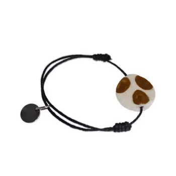 

Bracelet Summer Color Collection with strands black and currency safari