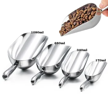 

1080ML Ice Scoop Aluminum Alloy Shovel for Ice Grain Coffee Beans Scoops Bar Ice Scraper Kitchen Storage Tool coffee spoon