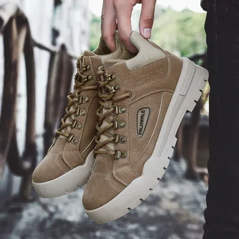 

Casual Shoes For Men High Top Fashion Man Sneakers High Quality PU-Leather Boots Winter Martin Boots Outdoor Working Snow Boot