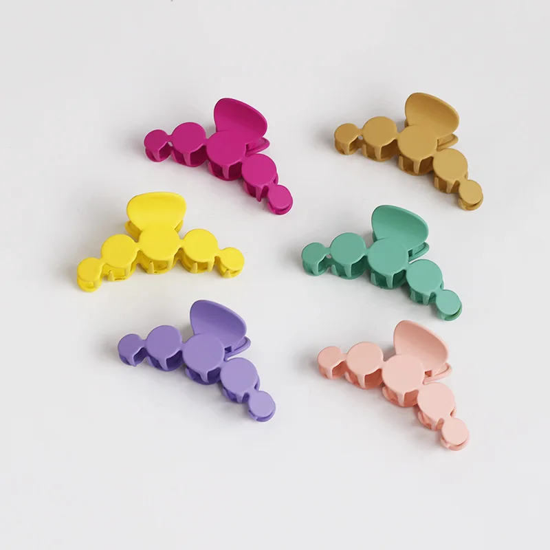 

Grip South Korea Candy-Colored Sweet Shark Clip GIRL'S Color Ponytail Head Clip Japanese-style yuan xing wang Red Alloy Hair Acc