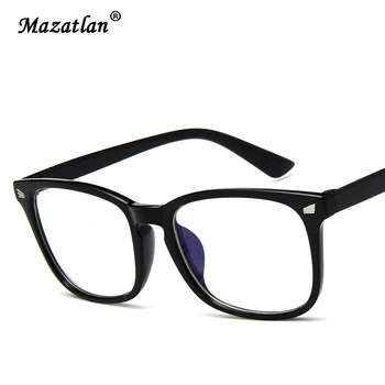 

Fashion Square Glasses Frames Men Women Transparent Lens Flat Goggles Plastic Radiation Lens EyeGlasses Frame Men's Ladies