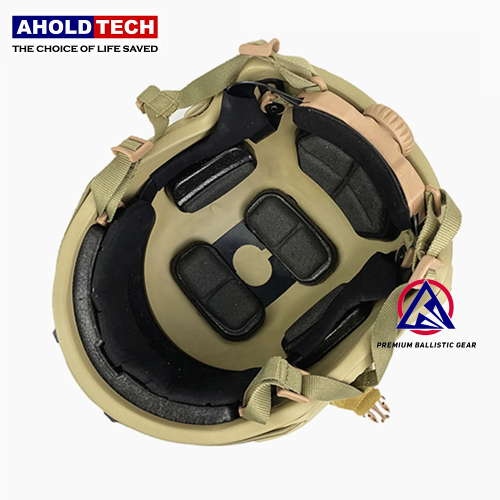 Aholdtech Genuine ISO NIJ IIIA Lightweight Tactical FAST High Cut Bulletproof Ballistic Helmet For Army Military Police