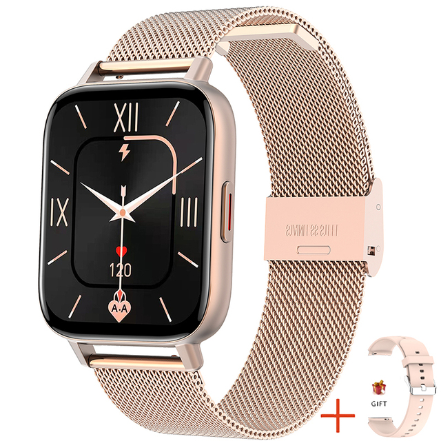 New Women Smart watch Men 1.69" Color Screen Full touch Fitness Tracker Bluetooth Call Smart Clock Ladies Smart Watch Women