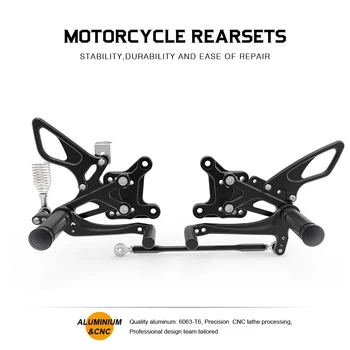 

Adjustment Motorcycle Footrest Set Rear Racing Foot Pegs Fedals For HONDA CBR600 F4i 2001 2002 2003 2004 2005 2006 2007