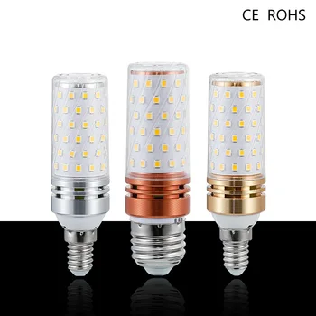 

Led Candle Light E14 E27 Highlight Three-color Double-color Dimming Corn Bulb