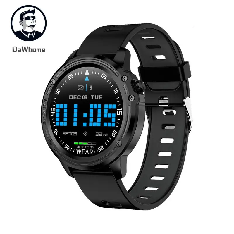 L8 ECG + PPG Смарт часы IP68 Bluetooth умные для Android IOS Поддержка 320 мА/ч спортивные Для мужчин