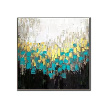 

Free Shipping Hand Painted Modern Colorful Abstract Picture Handmad Paintings Wall Artwork Decor Oil Painting Christmas Gift