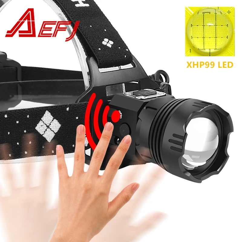 XHP99 Potente Faro Led Incorporado 5200 MAh XHP110-Negro XHP99 Potente Faro Led Incorporado 5200 MAh XHP110-Negro