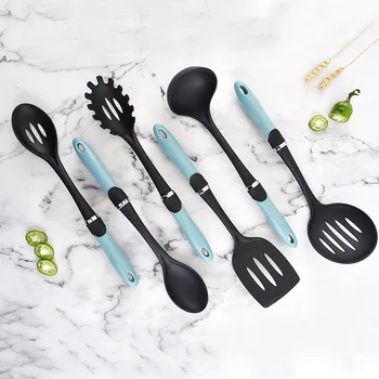 

8pcs/Set Silicone Cooking Tool Baking Gadget Cookware Kitchen Utensil Set Nonstick Spoon Soup Ladle Spatula Accessories Supplies