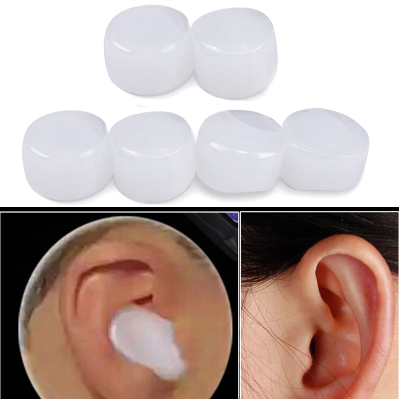 6pcs Silicone Ear Plugs Sleep Antinoise Snoring Earplugs Noise